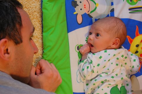 Tummy-time is easy-peasy.