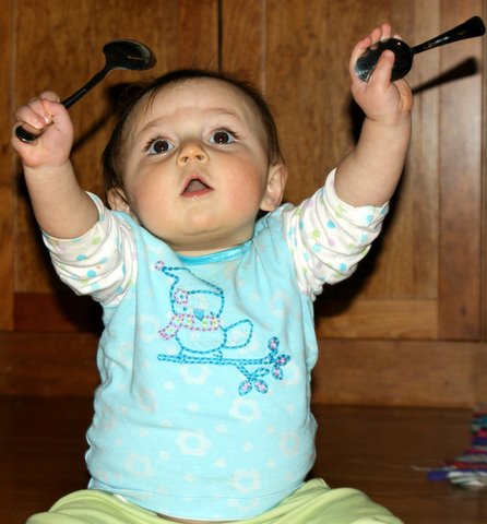 Spoons for eating & spoons for playing!