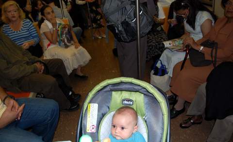 I made a dozen new friends on the uptown A express train…