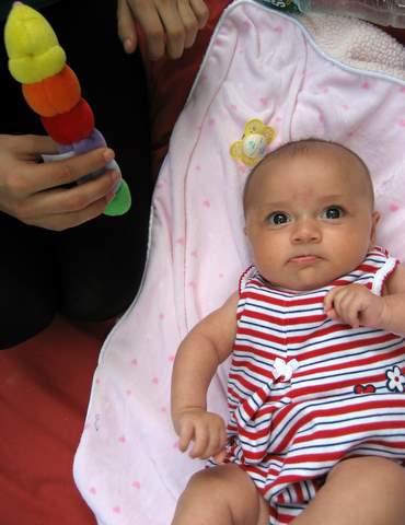 Aunt Claire, I’m gonna tell Jess Hurt that you took Mr. Rainbow Worm away from me.  So there.