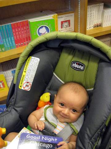 Aunt Claire took me birthday present shopping — so many books!