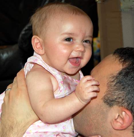 Daddy missed me soooo much!