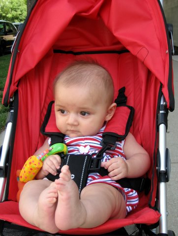 My new ride…even though it’s supposed for be for six-month-olds!