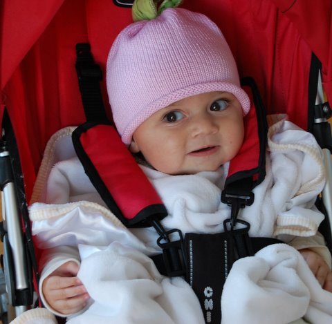 I am very skeptical of Mom’s makeshift coat…