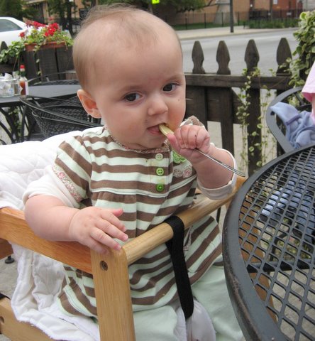 Eating at the adults’ table!