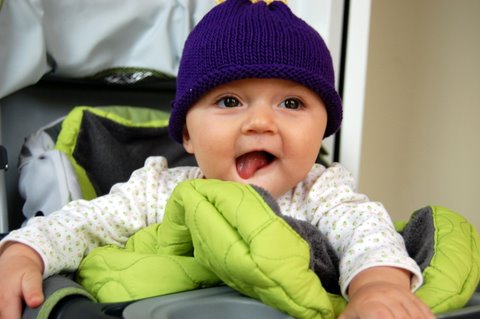 My winter hat & pouch!
