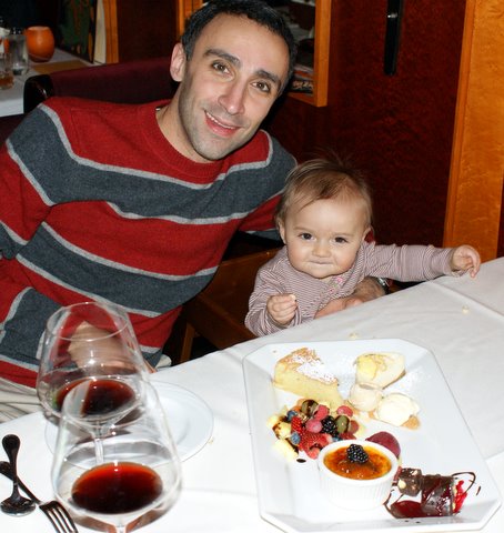 Dad gets all that dessert and I get a stinkin Cheerio?