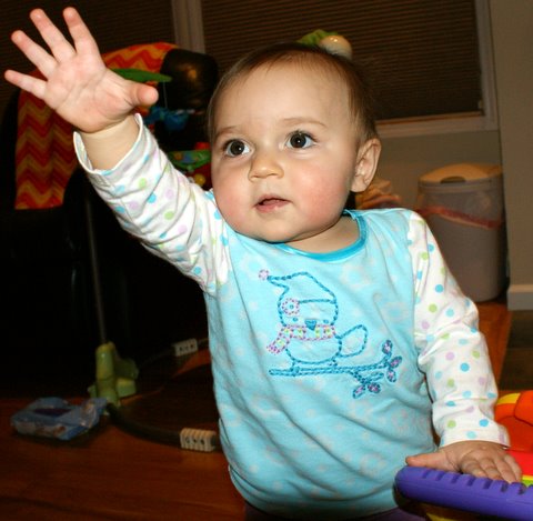 Practicing my wave…