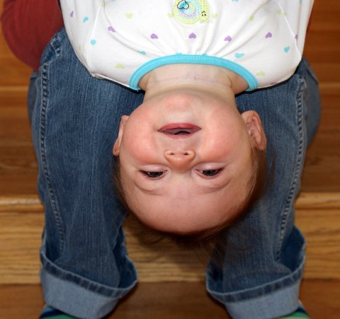I love being upside down!