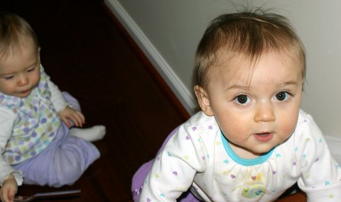 I won the race up the stairs!