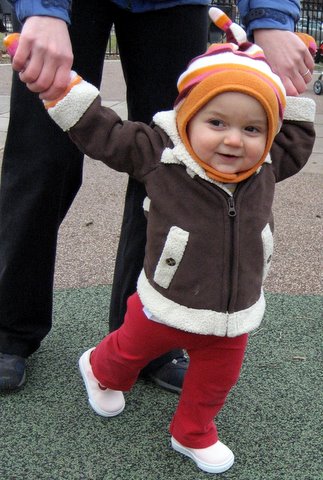 First time wearing shoes!