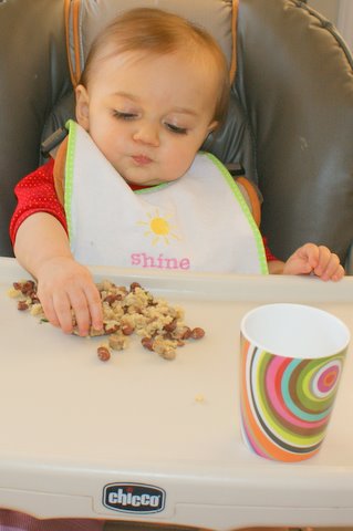New cup, new bib.  Pretty snazzy!