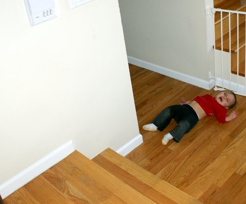 Reenactment of The Fall (note the accuracy of the tears!)