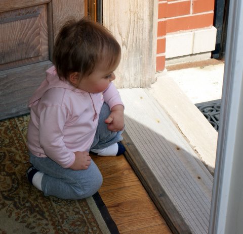 I think I can make a run for the slide!