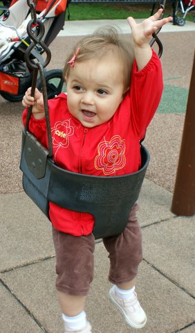 Making friends at the park…