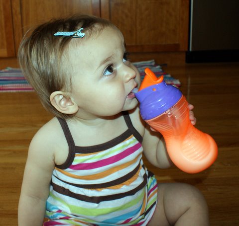 Fancy outfit, huh?  The straw ties it all together.