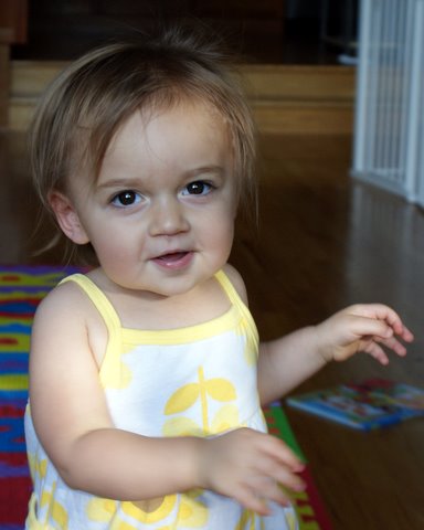 Before: notice how long my bangs are.