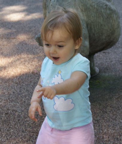 There’s water coming out of the bear!