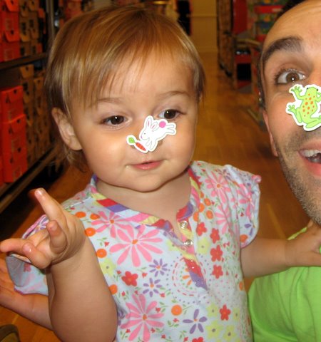 Shoe stores have stickers, too???