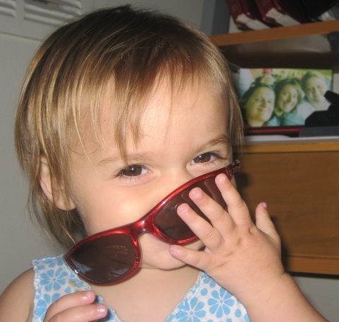 I like Dad’s glasses.