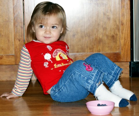 Lounging with “blue-a blue-a”