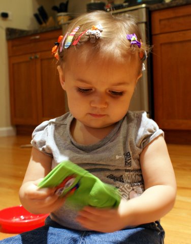Thanks for the socks and bowl, Grandma!