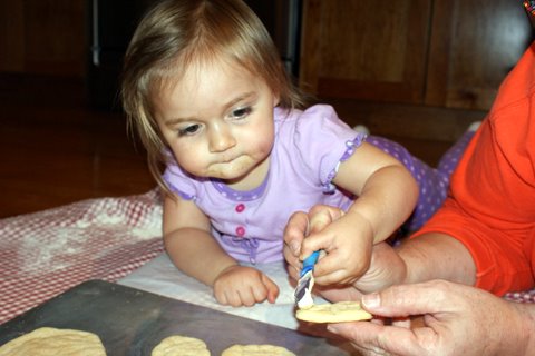 Helping with cookies