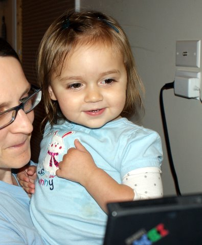 Watching Elmo & India