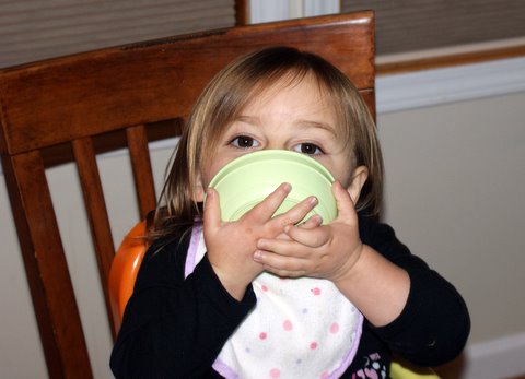 Eating the bowl...literally!