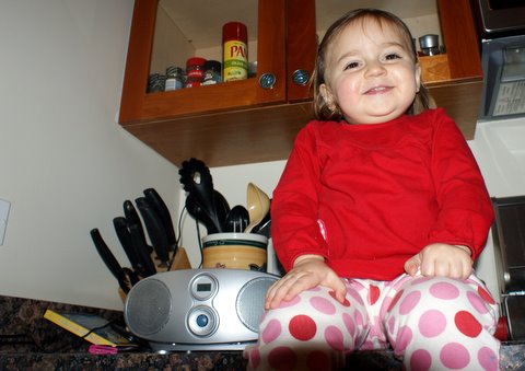 Jamming with my boom box