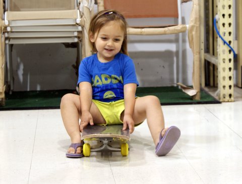 Skating at Menard's!